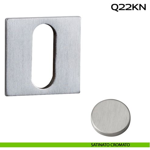 Bocchetta foro chiave quadrata Minimal Line Q22 Reguitti satinato opaco