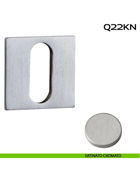 Bocchetta foro chiave quadrata Minimal Line Q22 Reguitti satinato opaco