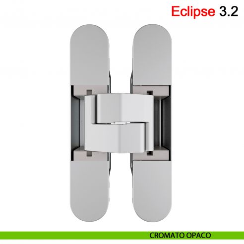 Cerniera per porta AGB Eclipse 3.2 confezione 12 pezzi - cromato opaco
