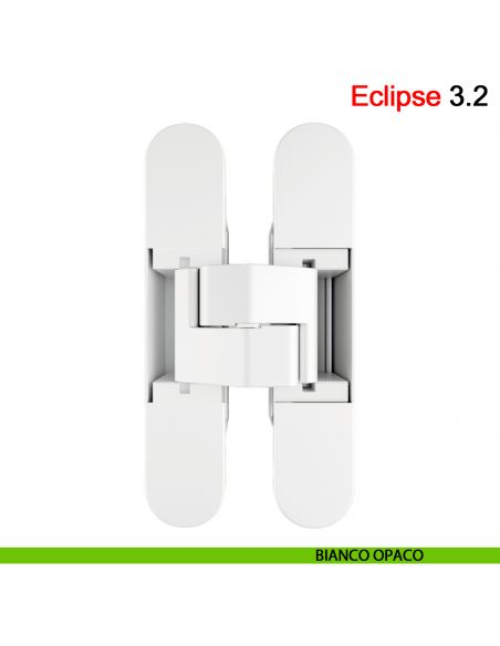 Cerniera per porta AGB Eclipse 3.2 confezione 12 pezzi - bianco opaco