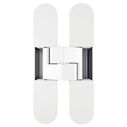 Cerniera per porta AGB Eclipse 3.0 confezione 12 pezzi - cromato opaco - bianco opaco