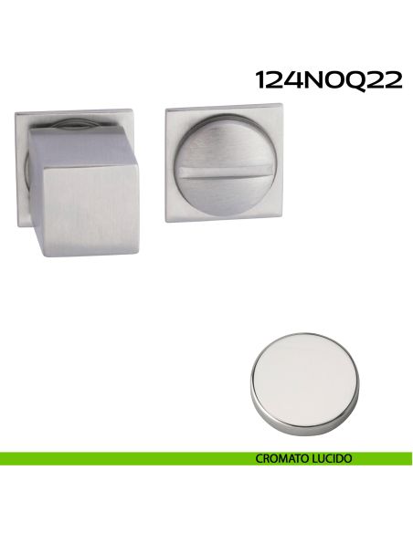 Nottolino WC quadrato Minimal Line Q22 Reguitti cromato lucido