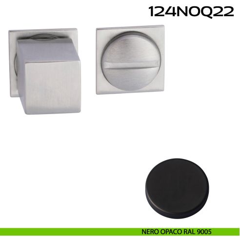 Nottolino WC quadrato Minimal Line Q22 Reguitti nero opaco