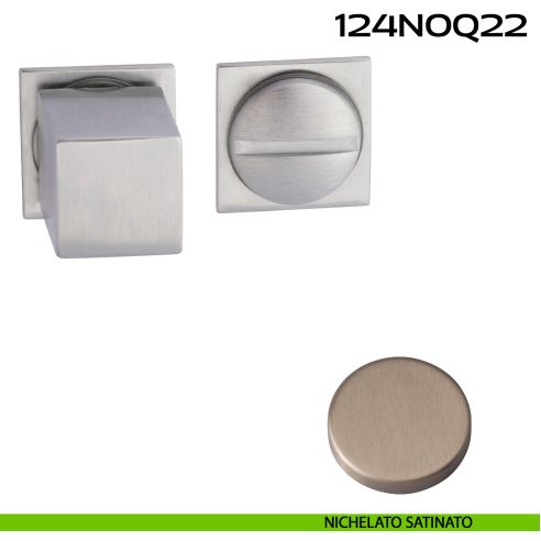 Nottolino WC quadrato Minimal Line Q22 Reguitti nichelato satinato