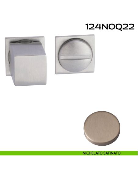 Nottolino WC quadrato Minimal Line Q22 Reguitti nichelato satinato