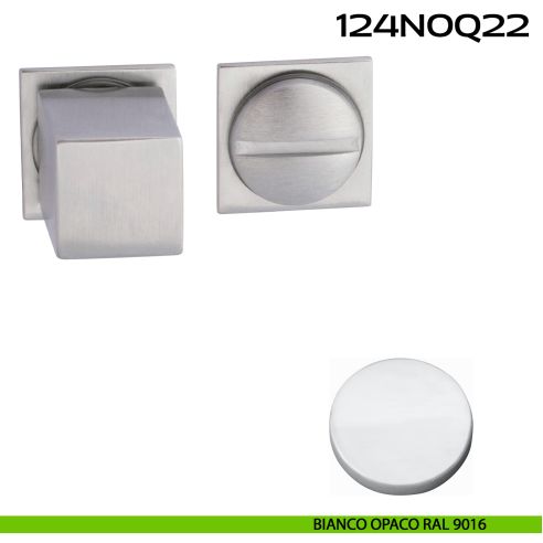 Nottolino WC quadrato Minimal Line Q22 Reguitti bianco opaco