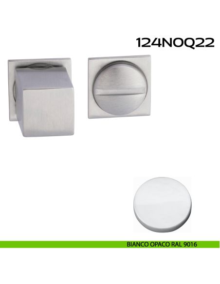 Nottolino WC quadrato Minimal Line Q22 Reguitti bianco opaco