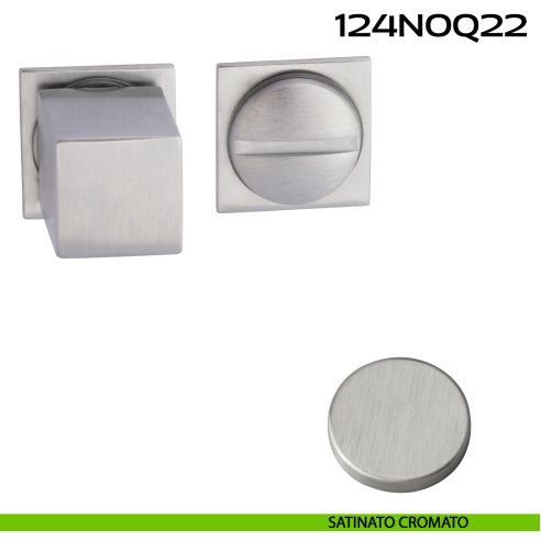 Nottolino WC quadrato Minimal Line Q22 Reguitti satinato cromato