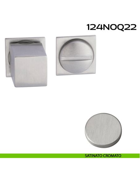 Nottolino WC quadrato Minimal Line Q22 Reguitti satinato cromato