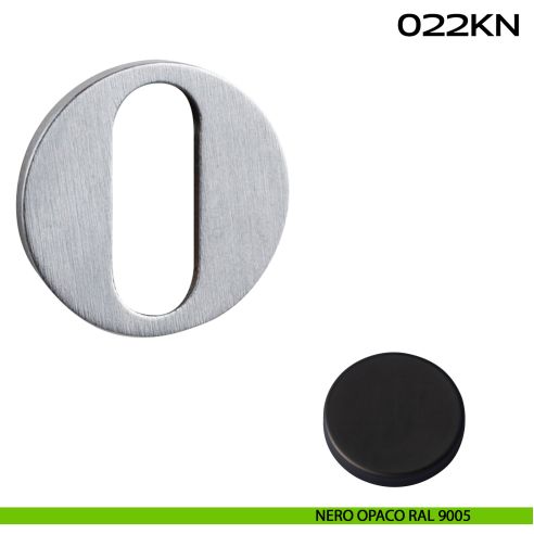 Bocchetta foro chiave Minimal Line 022 Reguitti nero opaco