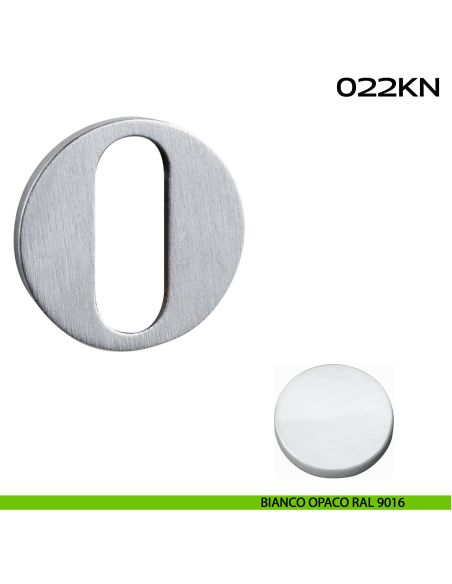 Bocchetta foro chiave Minimal Line 022 Reguitti bianco opaco