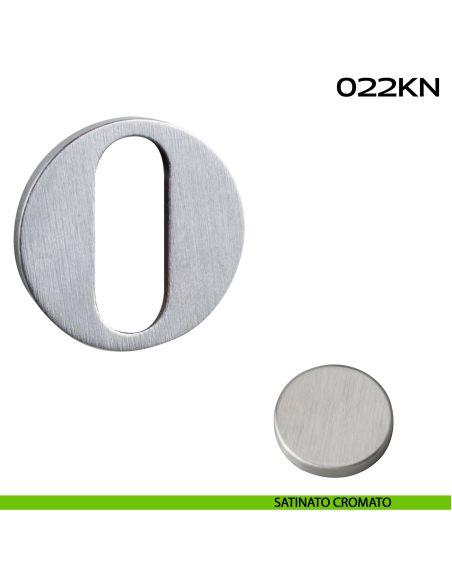 Bocchetta foro chiave Minimal Line 022 Reguitti satinato cromato