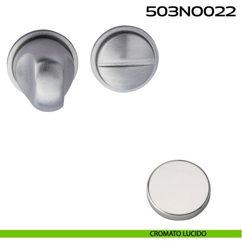 Nottolino WC tondo Minimal Line 022 Reguitti cromato lucido