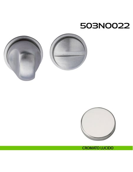 Nottolino WC tondo Minimal Line 022 Reguitti cromato lucido