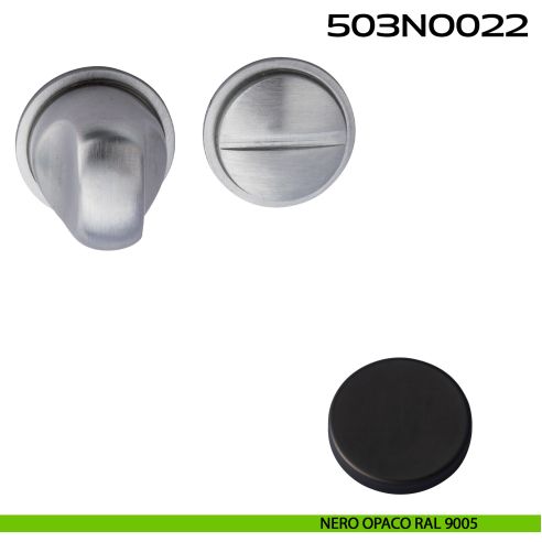 Nottolino WC tondo Minimal Line 022 Reguitti nero