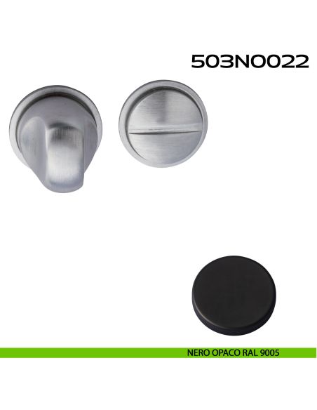 Nottolino WC tondo Minimal Line 022 Reguitti nero