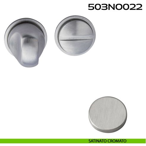 Nottolino WC tondo Minimal Line 022 Reguitti cromato satinato