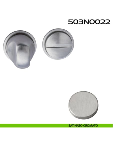 Nottolino WC tondo Minimal Line 022 Reguitti cromato satinato
