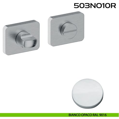 Nottolino WC rettangolare Minimal Line 10R Reguitti bianco opaco