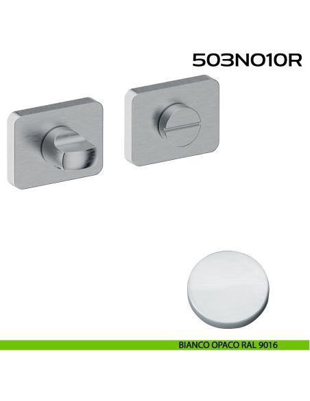 Nottolino WC rettangolare Minimal Line 10R Reguitti bianco opaco