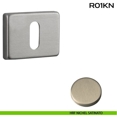 Bocchetta foro chiave rettangolare R01 Reguitti HRF nichel satinato