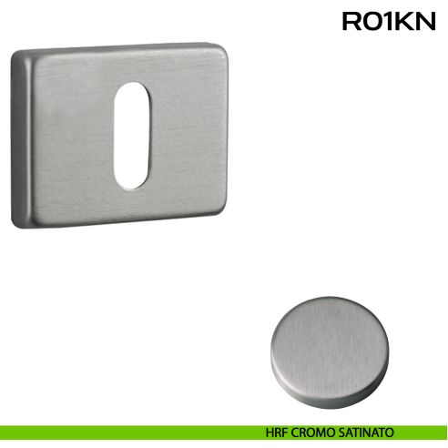 Bocchetta foro chiave rettangolare R01 Reguitti HRF cromo satinato