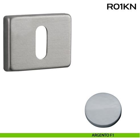 Bocchetta foro chiave rettangolare R01 Reguitti argento