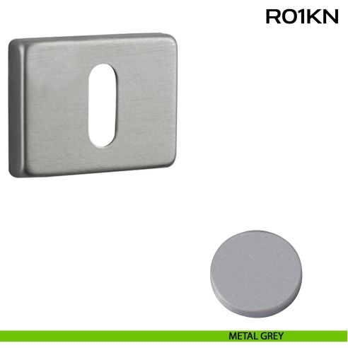 Bocchetta foro chiave rettangolare R01 Reguitti metal grey