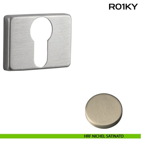 Bocchetta foro yale rettangolare Mininal Line R01 Reguitti HRF nichel satinato