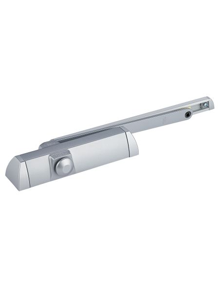 Chiudiporta aereo Dormakaba TS 90 Impulse forza EN 3-4 con braccio a slitta - argento