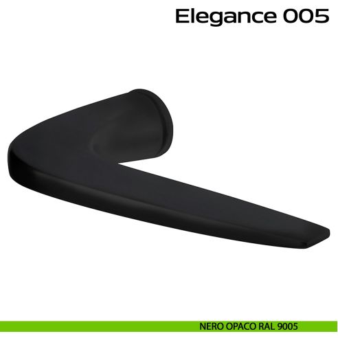 Maniglia per porta 005 Elegance Minimal Reguitti nero opaco RAL 9005