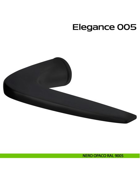 Maniglia per porta 005 Elegance Minimal Reguitti nero opaco RAL 9005