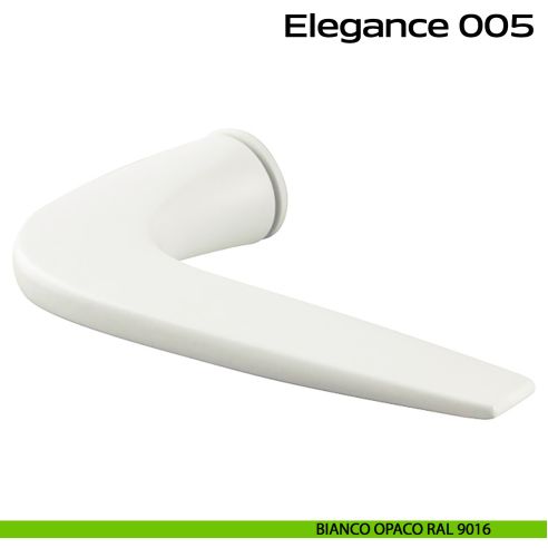Maniglia per porta 005 Elegance Minimal Reguitti bianco opaco RAL 9016