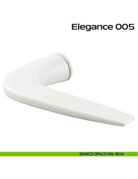 Maniglia per porta 005 Elegance Minimal Reguitti bianco opaco RAL 9016