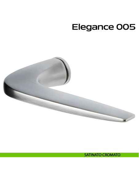 Maniglia per porta 005 Elegance Minimal Reguitti satinato cromato