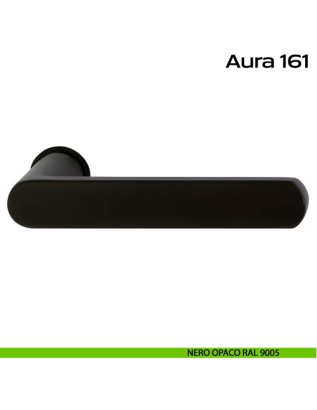 Maniglia per porta Aura 161 Minimal Reguitti nero opaco