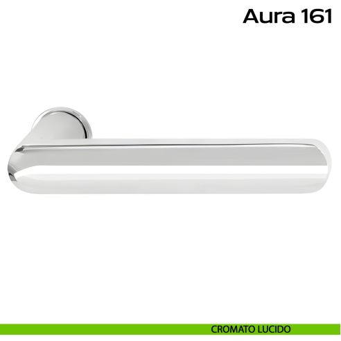 Maniglia per porta Aura 161 Minimal Reguitti cromato lucido