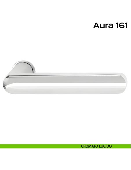Maniglia per porta Aura 161 Minimal Reguitti cromato lucido