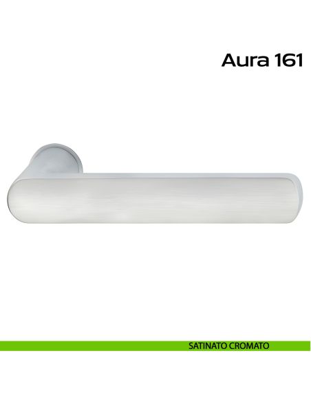 Maniglia per porta Aura 161 Minimal Reguitti satinato cromato