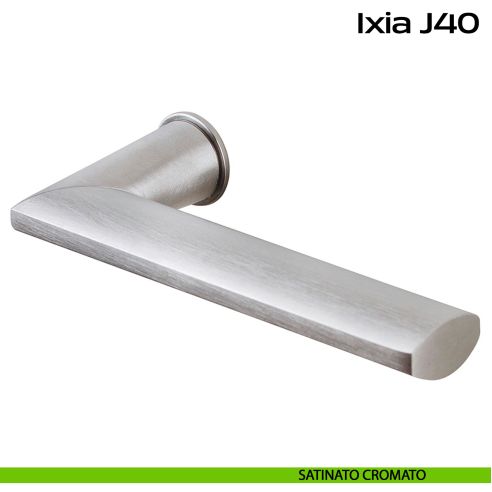 Maniglia per porta Ixia J40 Minimal Reguitti satinato cromato