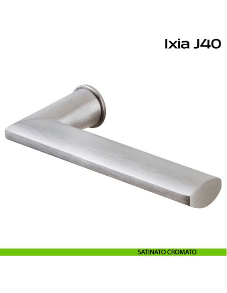 Maniglia per porta Ixia J40 Minimal Reguitti satinato cromato