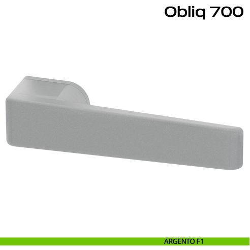 Maniglia per porta Obliq Reguitti argento