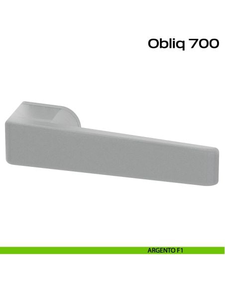 Maniglia per porta Obliq Reguitti argento