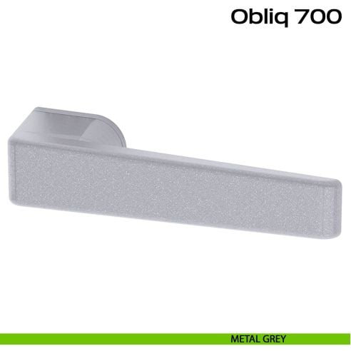 Maniglia per porta Obliq Reguitti metal grey