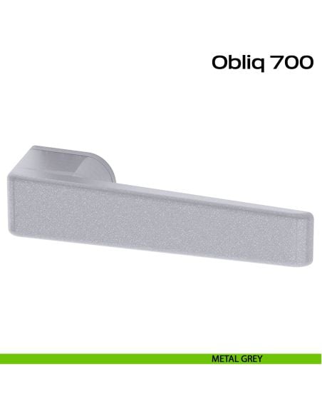 Maniglia per porta Obliq Reguitti metal grey