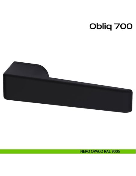 Maniglia per porta Obliq Reguitti nero opaco RAL 9005