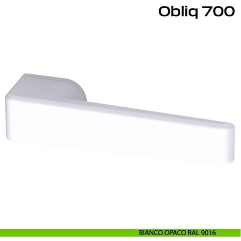 Maniglia per porta Obliq Reguitti bianco opaco RAL 9016