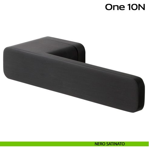 Maniglia per porta 10N One Reguitti nero satinato