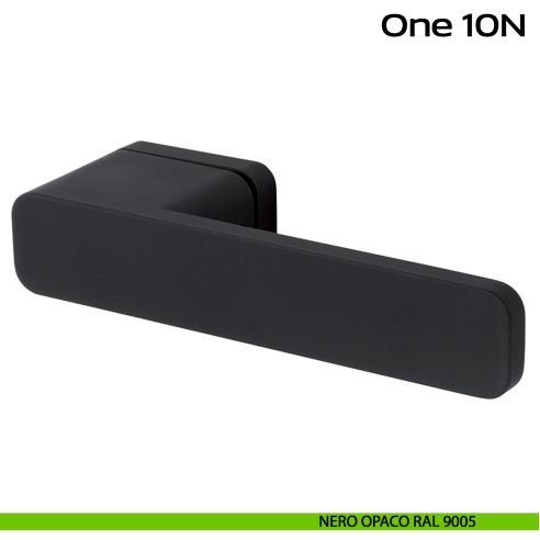 Maniglia per porta 10N One Reguitti nero opaco