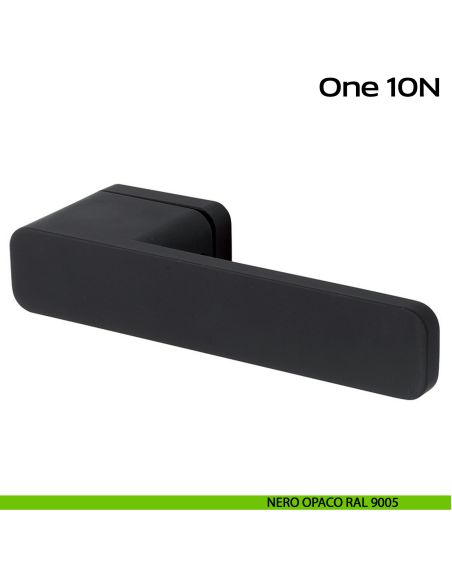 Maniglia per porta 10N One Reguitti nero opaco
